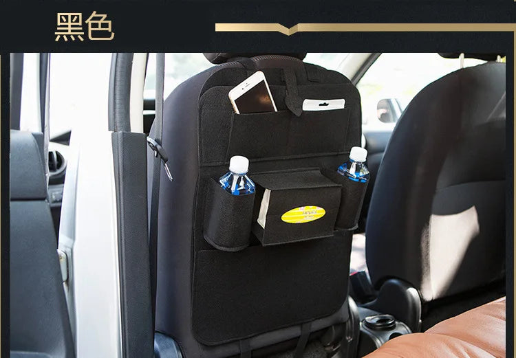 Car Seat Back Storage Bag Multifunctional Adjustable Backseat Storage Bag High Capacity Storage Bag Inside Seat Back Bag