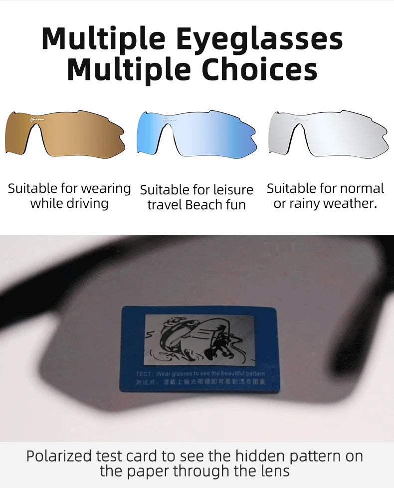 ROCKBROS Radfahren Polarisiert Brille Fahrrad Sonnenbrille Outdoor Sport Sonnenbrille MTB PC Schutzbrille Augenschutz 5/3 Linsen Fahrrad Zubehör
