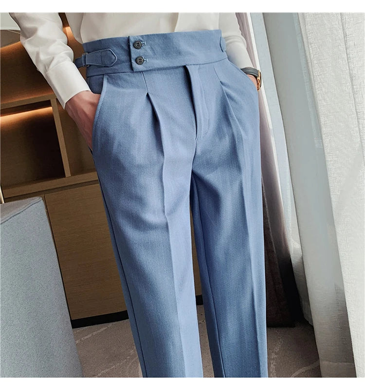 MYAZHOU Slim Fit Hose Hohe Taille - Polyester S-XXL