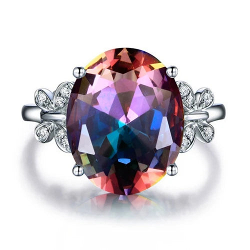 Inel cu fluture FCGJHW din argint 925 - pietre colorate pentru femei