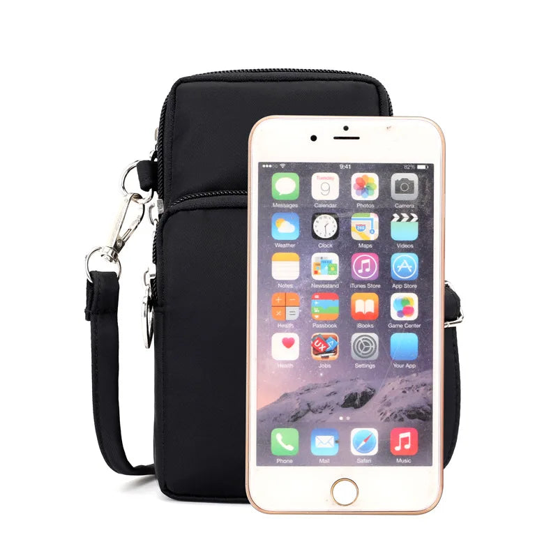 Crossbody Taschen Frauen 2025 - Wasserdicht Nylon Multifunktion Casual - Kleine Tasche Handy Hülle Crossbody Sport Geldbörse
