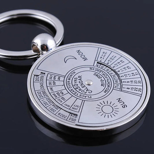 Perpetual Kalender Schlüsselanhänger - Metall 5cm Neu