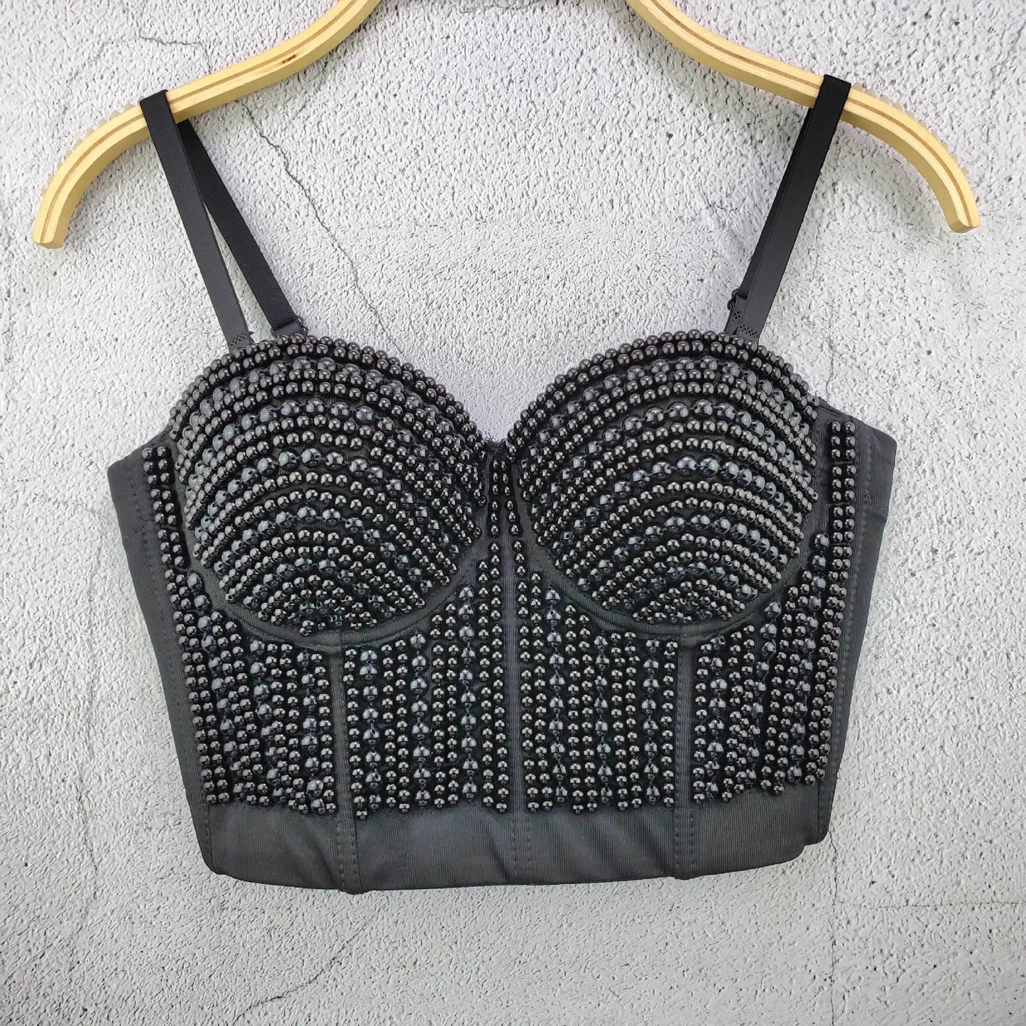 Sherhure JY6635 Perlen Trägerlos - Kurz Polyester Elastisch