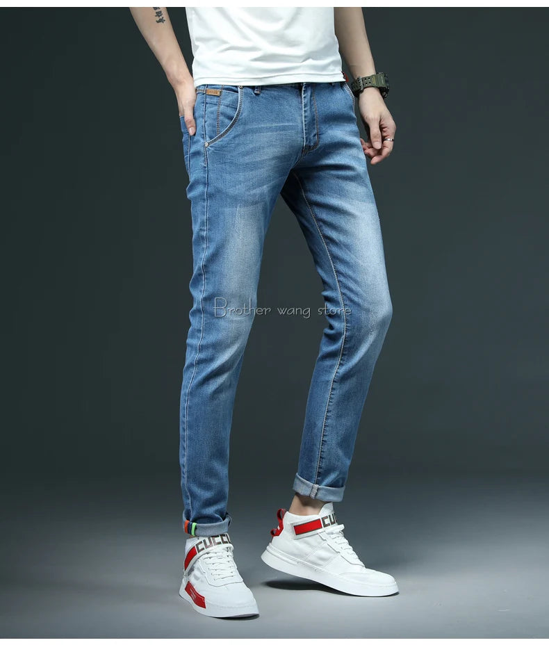 SevenColor Skinny Stretch Jeans - Slim, Denim, Größen S-XL