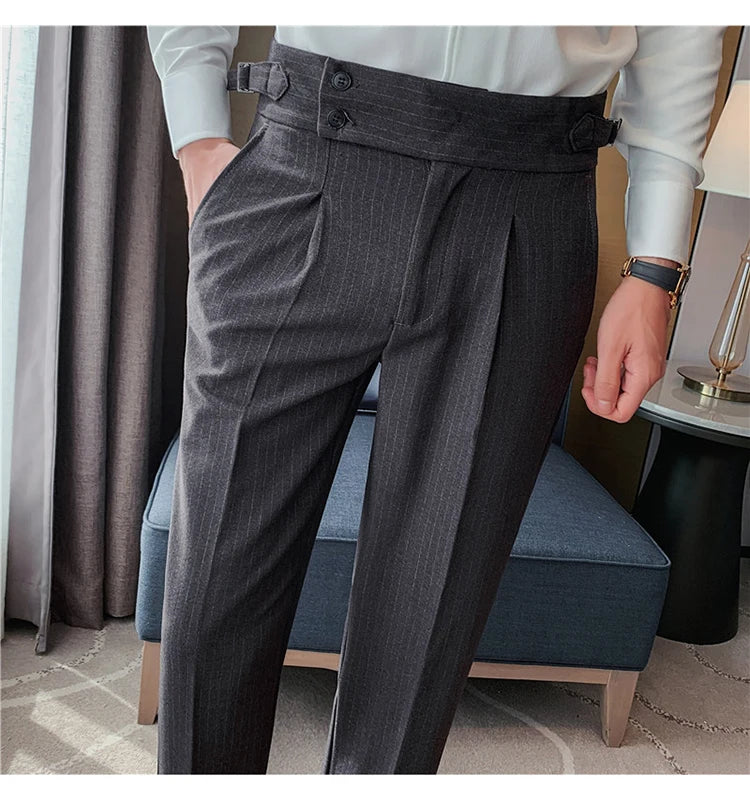 MYAZHOU Slim Fit Hose Hohe Taille - Polyester S-XXL