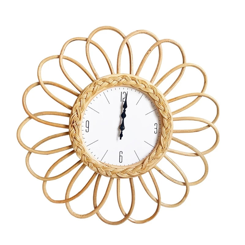 Rattan-Wanduhr 2025: Handwoven DIY-Design - Natural Home Collection