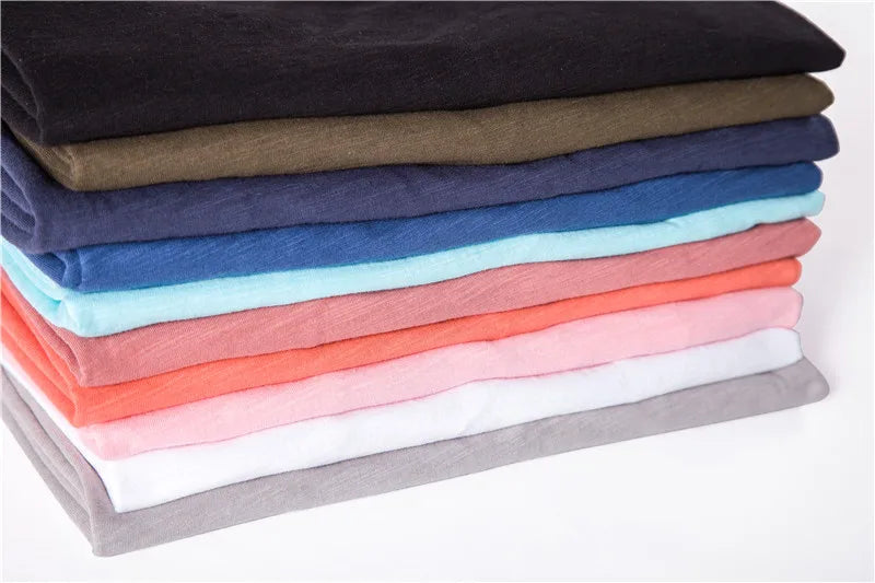 AIOPESON T-Shirt Casual Leicht - 100% Baumwolle Kurzarm
