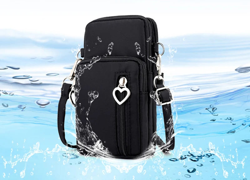 Premium Crossbody Taschen Damen Wasserdicht Nylon - Multifunktional Casual Kleine Tasche - Handy Hülle Sport