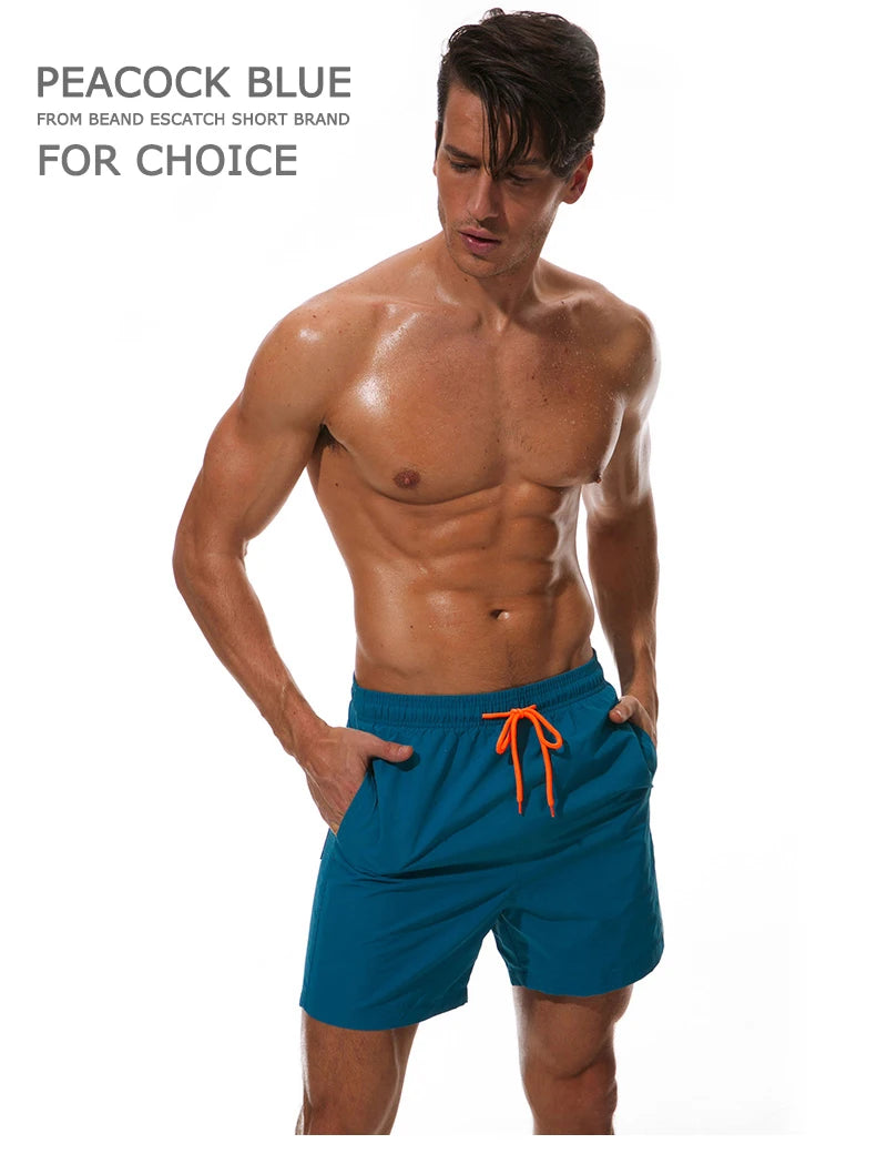Herren-Badehose 2025: ESCATCH Man Swimwear Swim Shorts Trunks Beach Board Shorts - Swimming Pants Swimsuits Mens Running Sports Surffing Shorts Collection