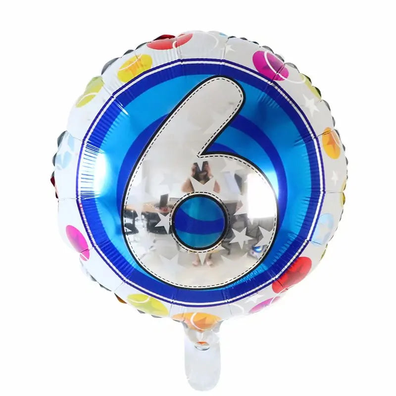 Disney 40C-SZ-2 Zahlenfolie 18Inch Blau - 10er Pack