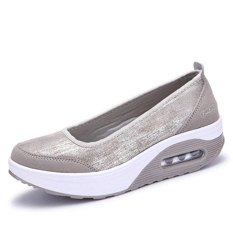 Stuccco Ballerina Slipper Komfort Damen - PU 3cm Absatz