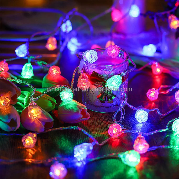 Led Ball-String-Lichterkette Warmweiß - DC 3V, 3 lm, IP20