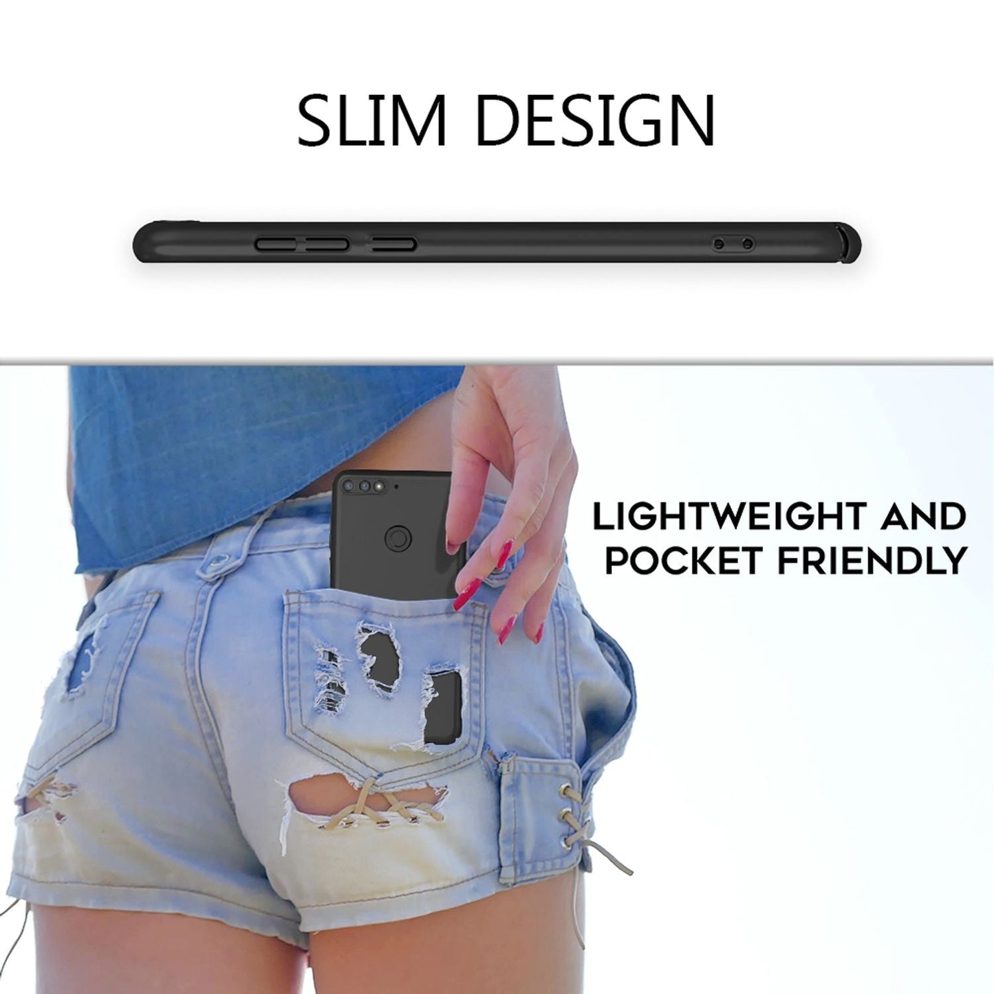 NALIA Huawei Y7 Hülle Dünne Hard Case - Dicke 0,5 mm Passgenau Schutz Vor Kratzern