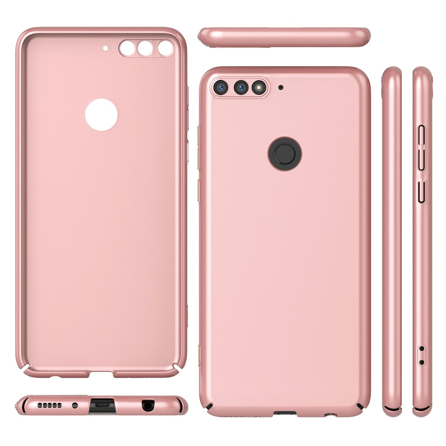 NALIA Huawei Y7 Hülle Dünne Hard Case - Dicke 0,5 mm Passgenau Schutz Vor Kratzern