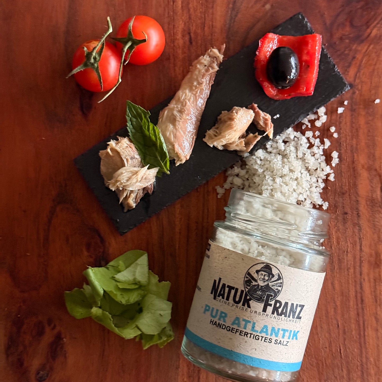 Pur Atlantik Keltisches Salz Naturbelassen - Kapazität 500 g Körnung Grob Herkunft Bretagne