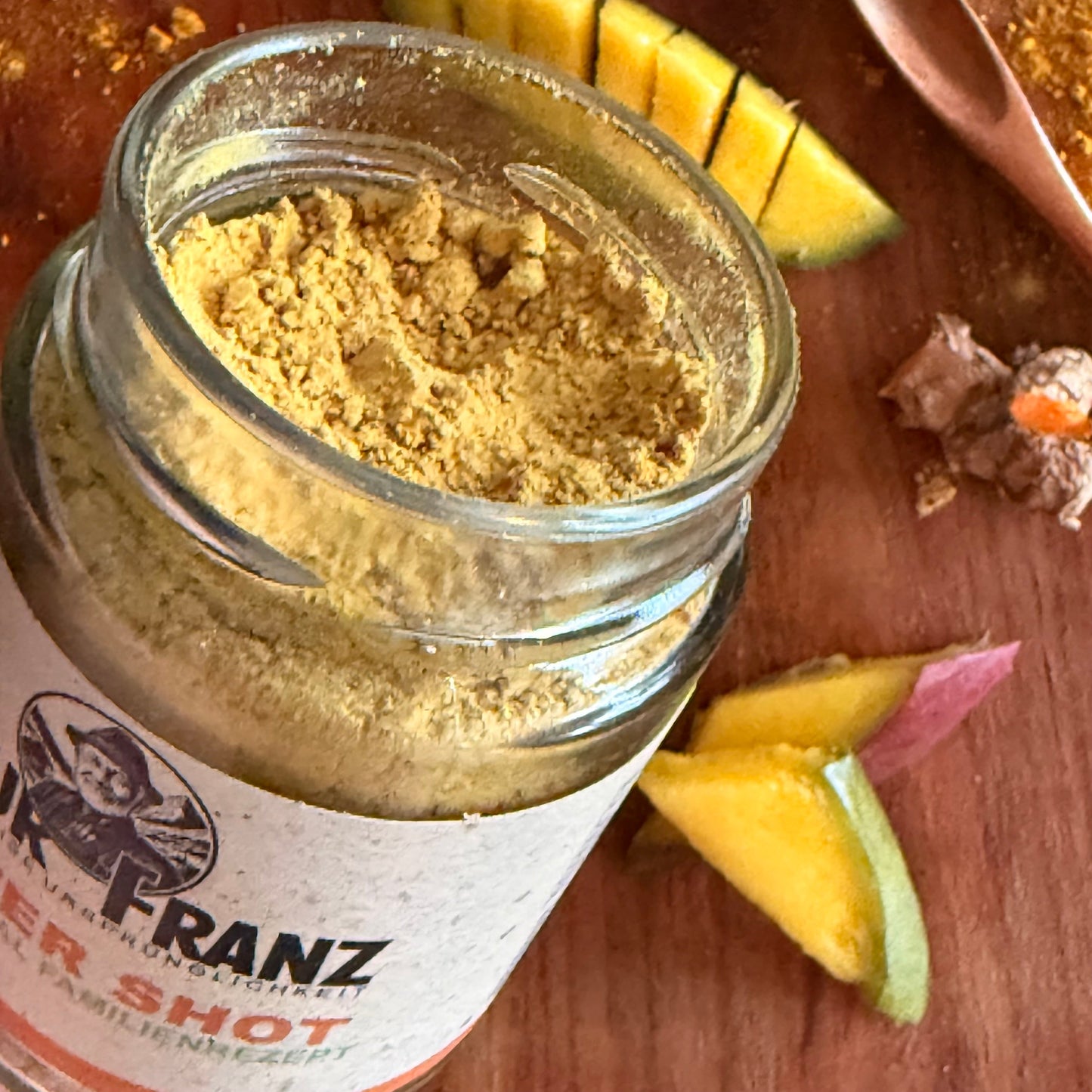 Ingwer Shot Mix mit Mango