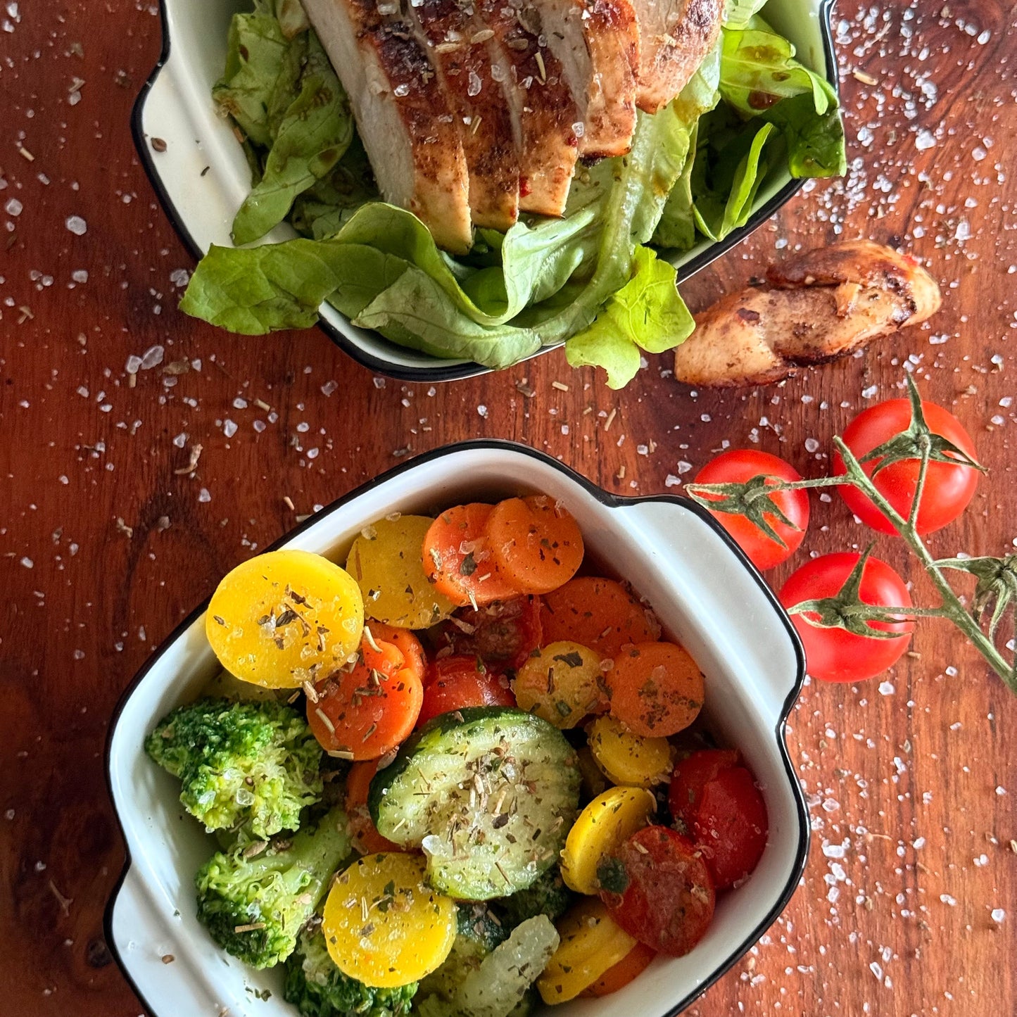 Sare mediteraneană Naturfranz cu arome de plante: rozmarin, busuioc, cimbru, anason, flori de lavandă - 250 g granulație fină