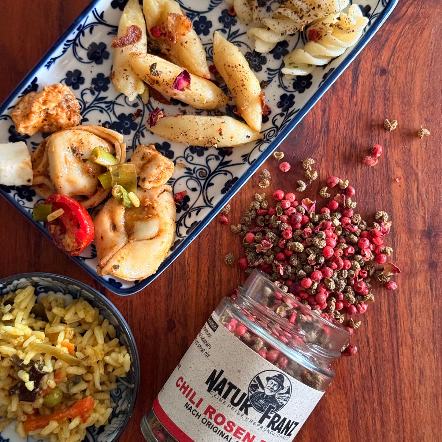 NATURFRANZ Chili Rose Pepper Floral Heat - Cantitate 50 g Pahar 60 ml