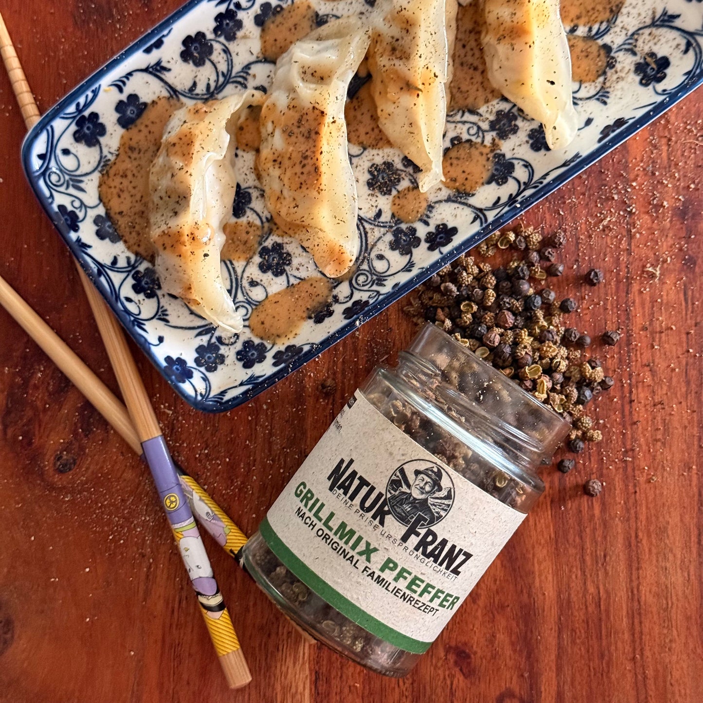Team NATURFRANZ Grillmix Pfeffer Kräuterwürze - Kapazität 50 g, Größe 6 x 4 cm