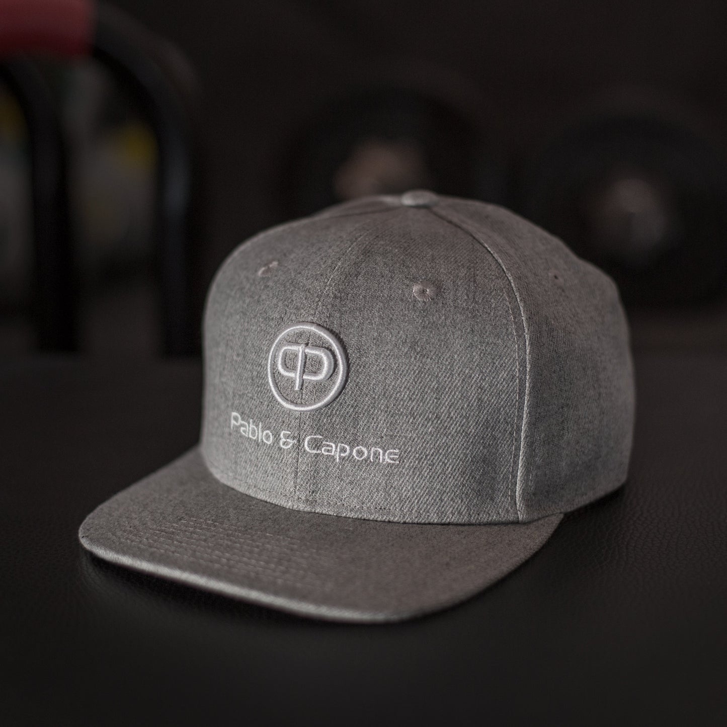 Snapback Cap - Grey & White