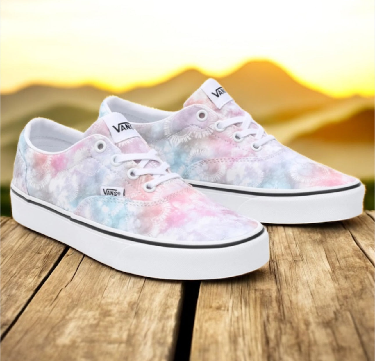 Vans Dohney Heart Tie Dye Damen Sportschuhe