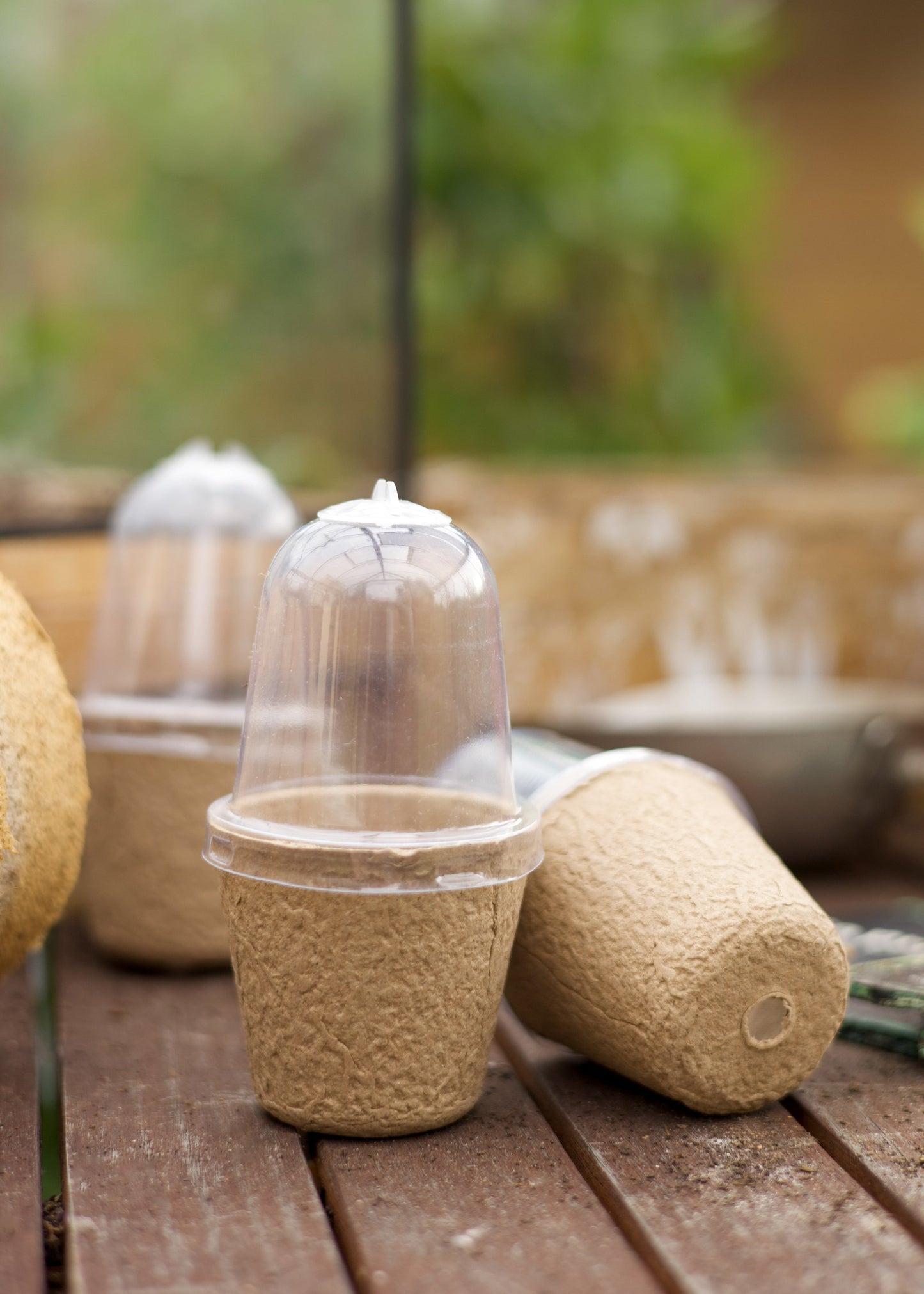 BioGrow Kompostierbare Anzuchtstöpfe - Höhe 11,5 cm Durchmesser 3,9–6 cm