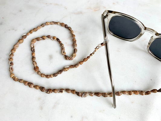 Lanț de ochelari Shell maro