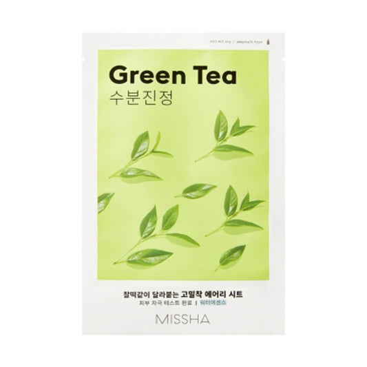 MISSHA Airy Fit Sheet Mask Feuchtigkeitsspendend - 19 g Ultra Dünner Film Grüntee