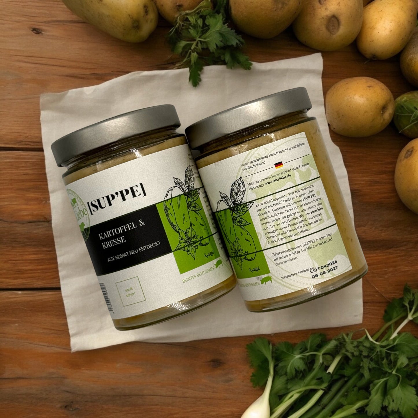 ElseLiebe Cutie mică gourmet cu cârnați de ficat - Capacitate 180 g, Conținut 1 cutie, Dimensiune compactă