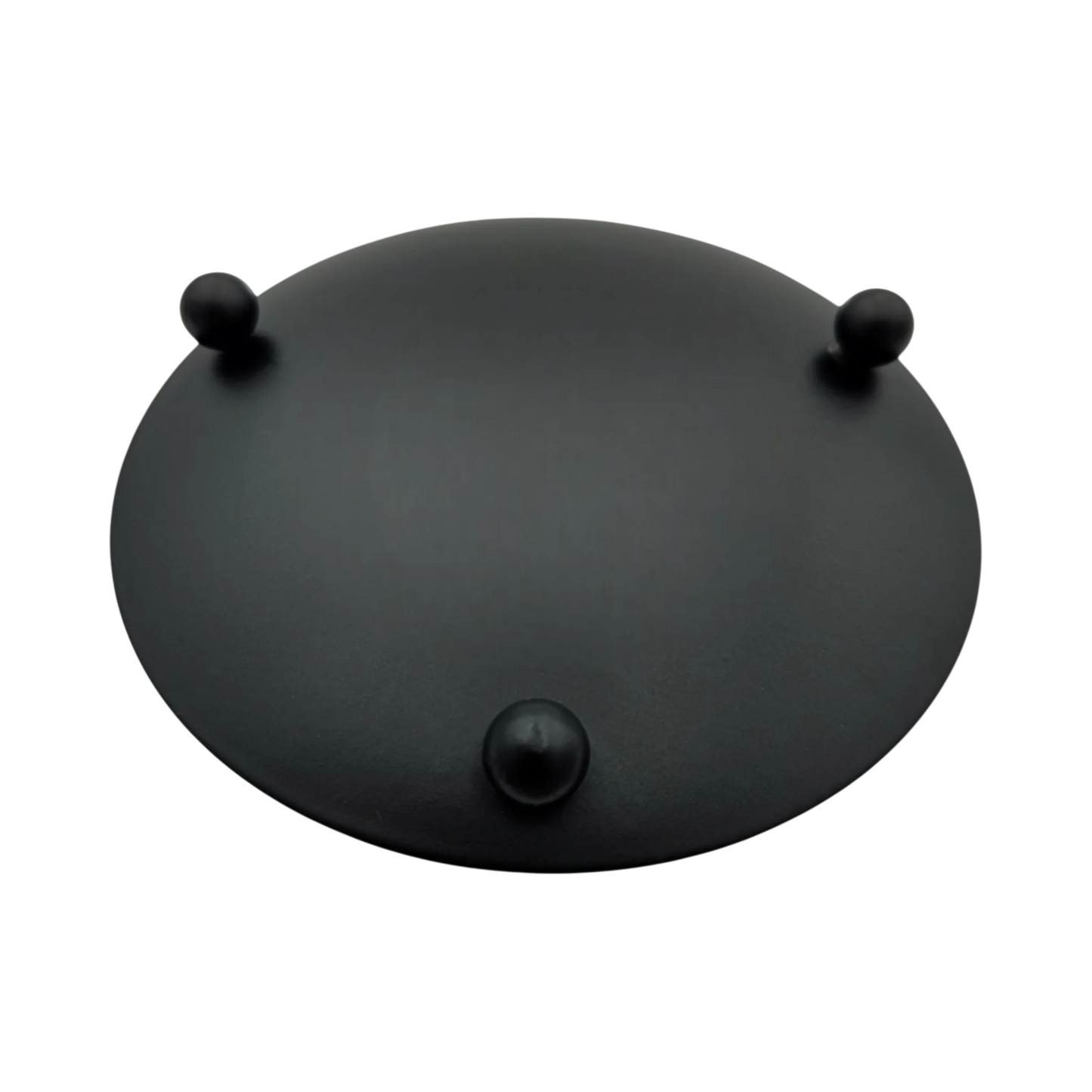 Lumenix Kerzenteller Schwarz Matt - 4er Set, Ø8,5 cm, Metall