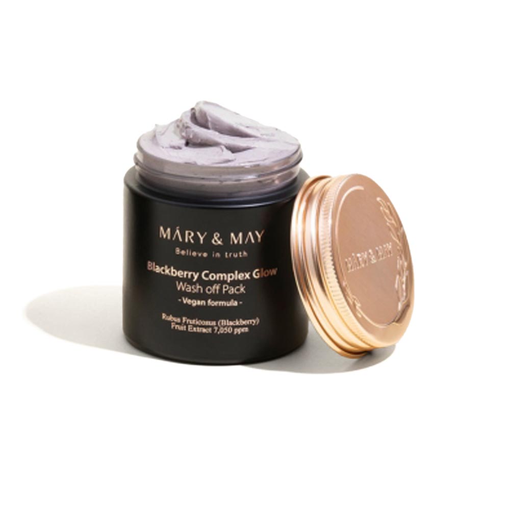 Mary&May Blackberry Glow Washoff Pack - Kapazität 125 g, Vegan, Alle Hauttypen