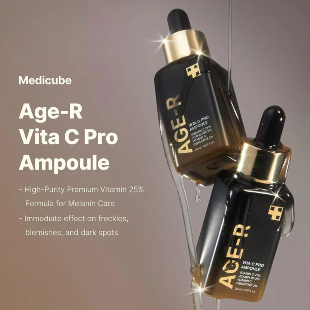 Medicube Age-R Vita C Pro Ampoule - Vitamin-C Serum 20 ml Stabilisiert Kompakt