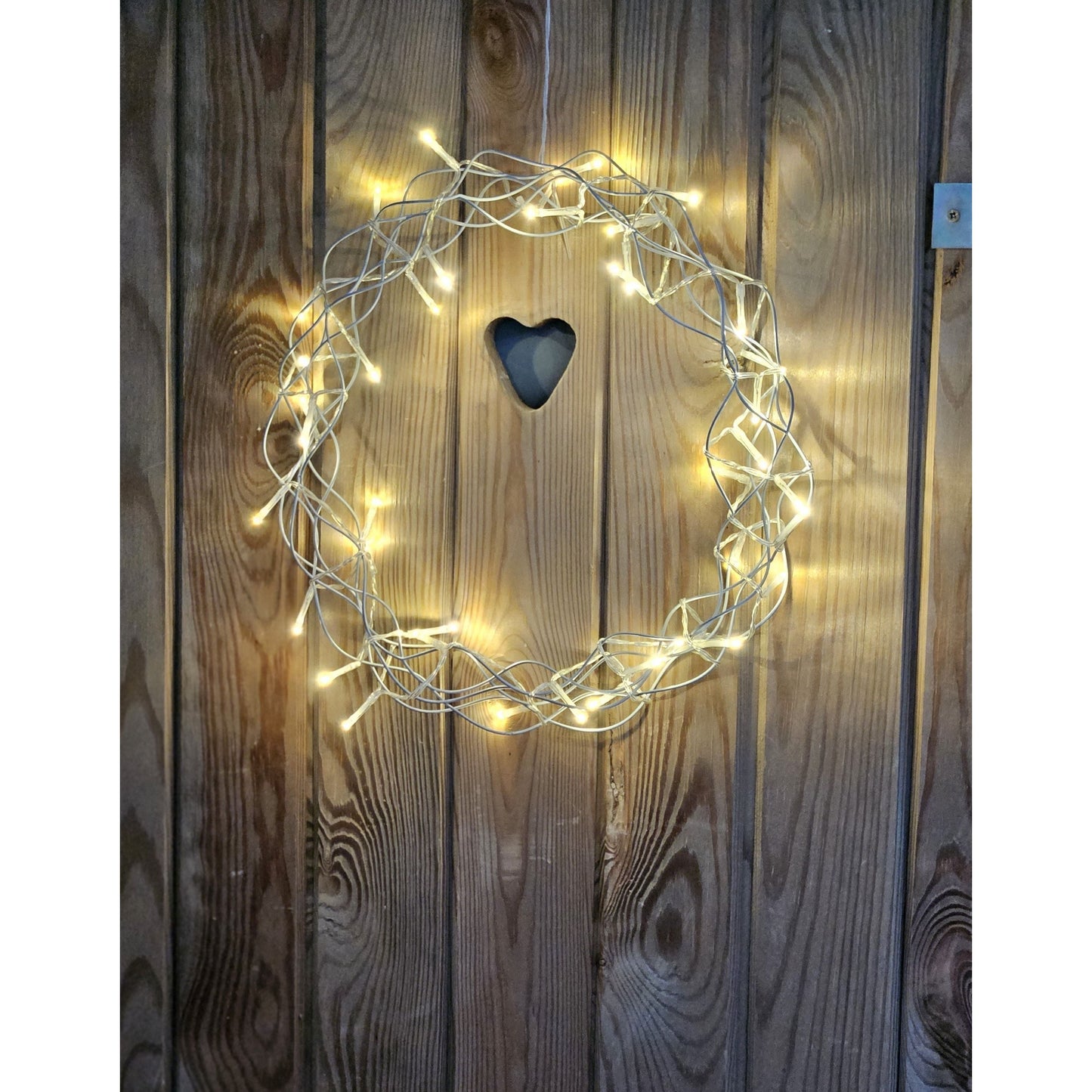 LuxeLicht Weihnachtskranz LED Timer - 30 CM, 40 LEDs