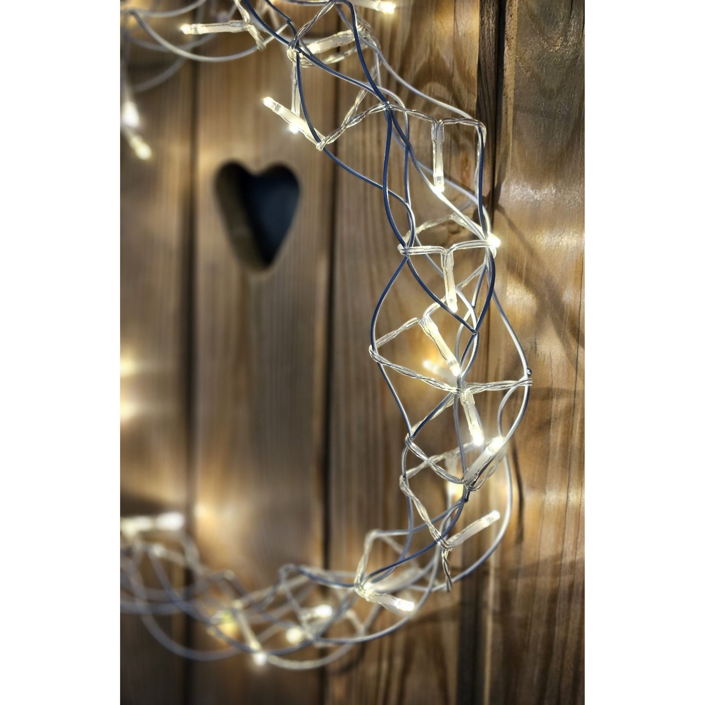 LuxeLicht Weihnachtskranz LED Timer - 30 CM, 40 LEDs