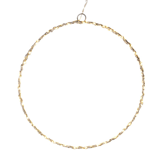 LuminaLED Kranz Batteriebetrieben Mit Timer - 120 LED, 30 Cm Warmweiß