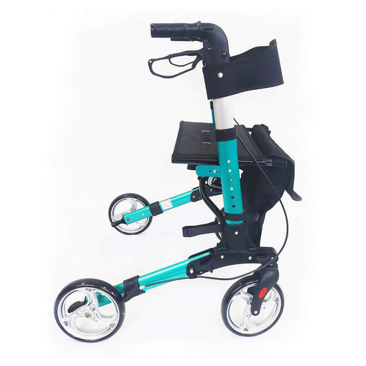 Rollator de călătorie ușor, ecologic – se pliază în 3 secțiuni, doar 7,2 kg, până la 136 kg