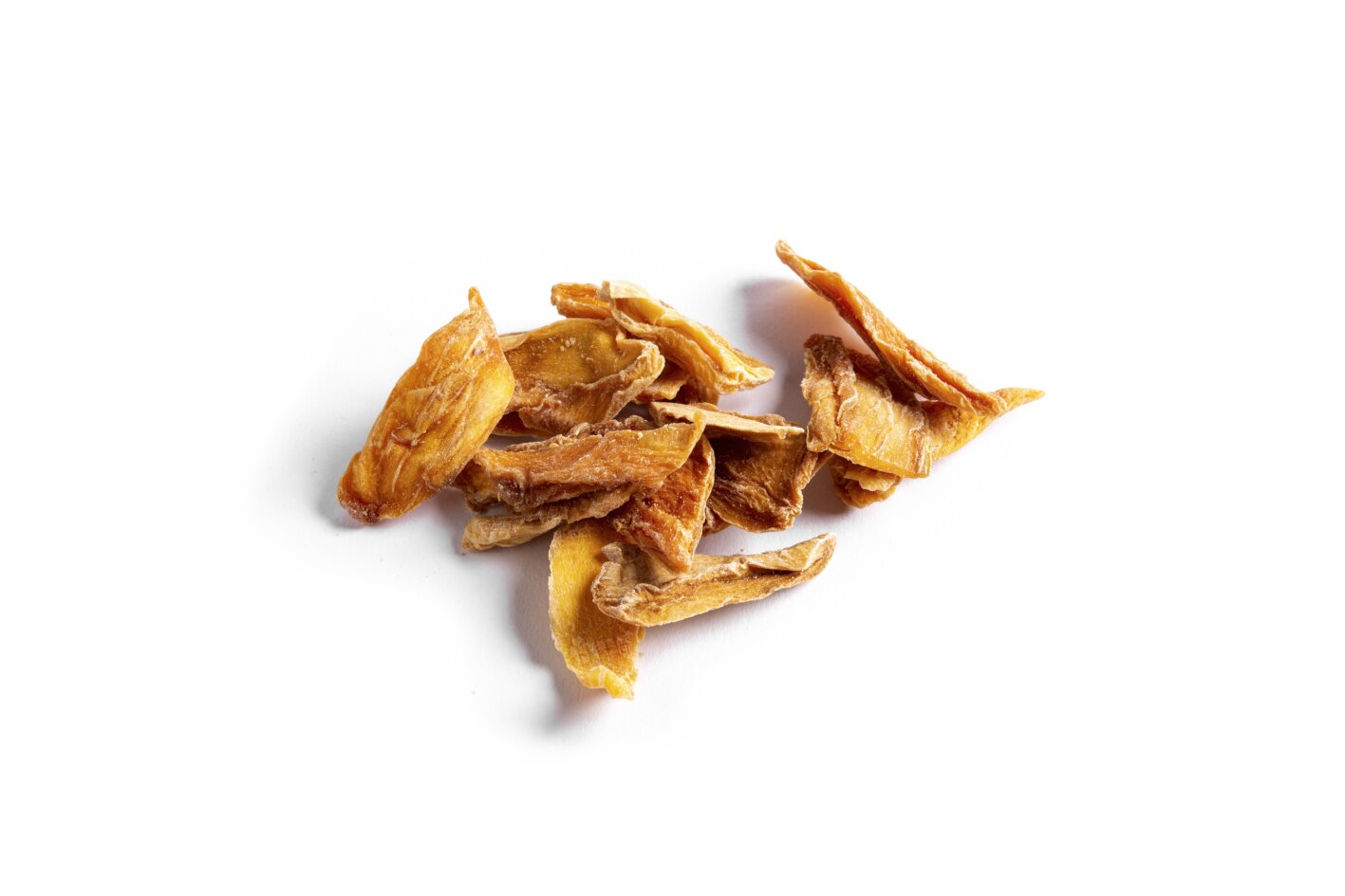 Faire Früchte Mangostreifen Bio - 100 g, Kalorien ca. 350 kcal, Streifenlänge ca. 5 cm