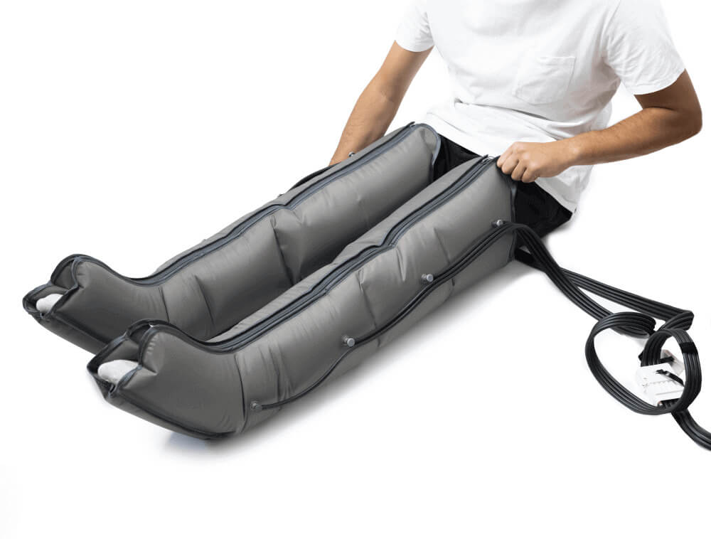 Dispozitiv de drenaj limfatic pentru picioare – Masaj pneumatic cu 4 camere
