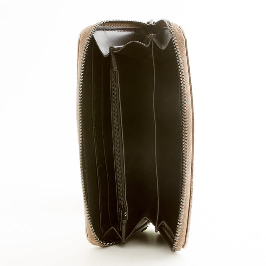 Leder Portemonnaie Metallic Bronze