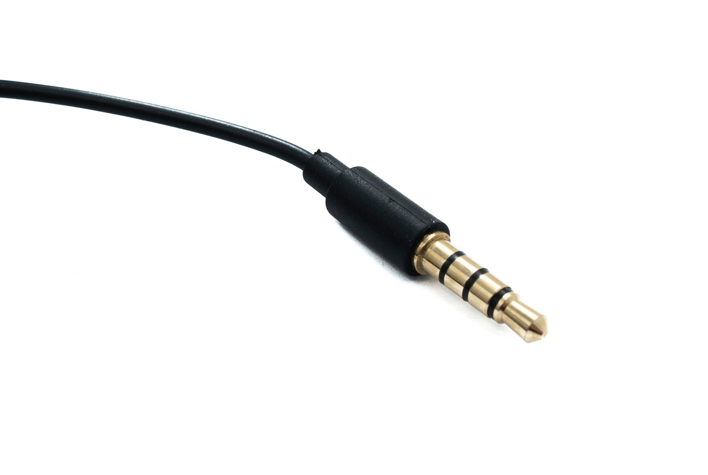 SYSTEM-S Mono In Ear Kopfhörer 120 cm AUX Klinke TRRS 3,5 mm Stecker Mikrofon