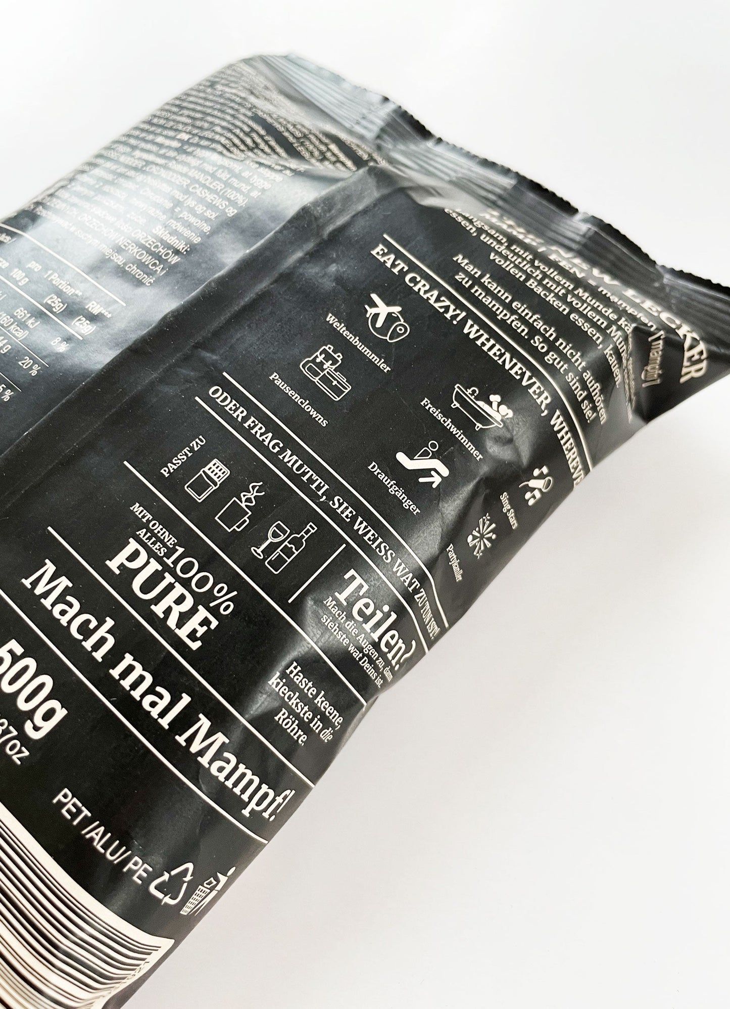 Migdale Lemke Munch 500g - Prăjire unică la flacără deschisă - capacitate 500g, dimensiune practică, nu necesită grăsime sau ulei