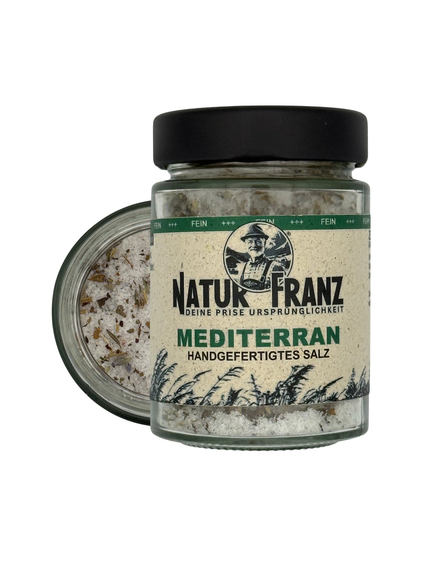 NATURFRANZ Condimente mediteraneene cu sare fină și prospețime de vară - Capacitate 100 g, Dimensiune 6 cm, Putere 0 W