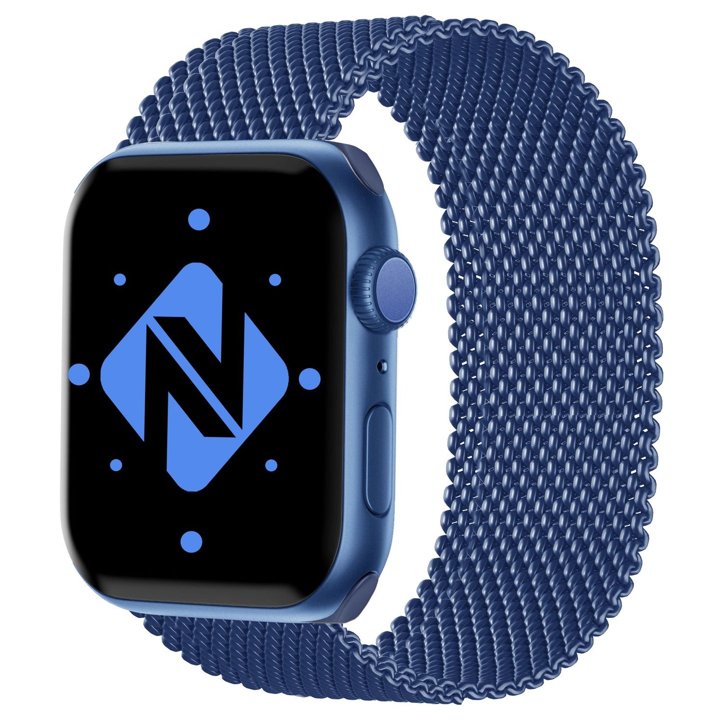 Brățară metalică NALIA Berlin Milanese - Compatibilă cu Apple Watch SE până la seria 8, 38-41 mm, din oțel inoxidabil