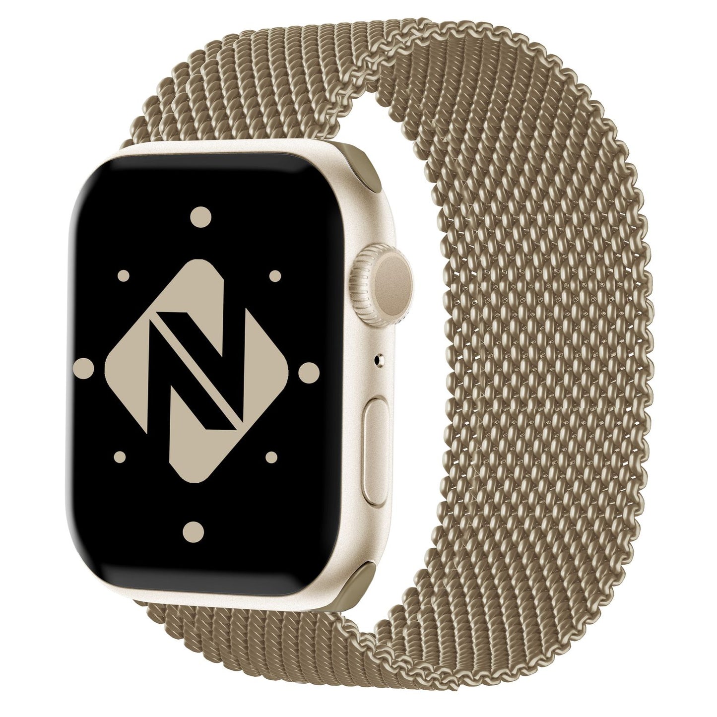Brățară metalică NALIA Berlin Milanese - Compatibilă cu Apple Watch SE până la seria 8, 38-41 mm, din oțel inoxidabil