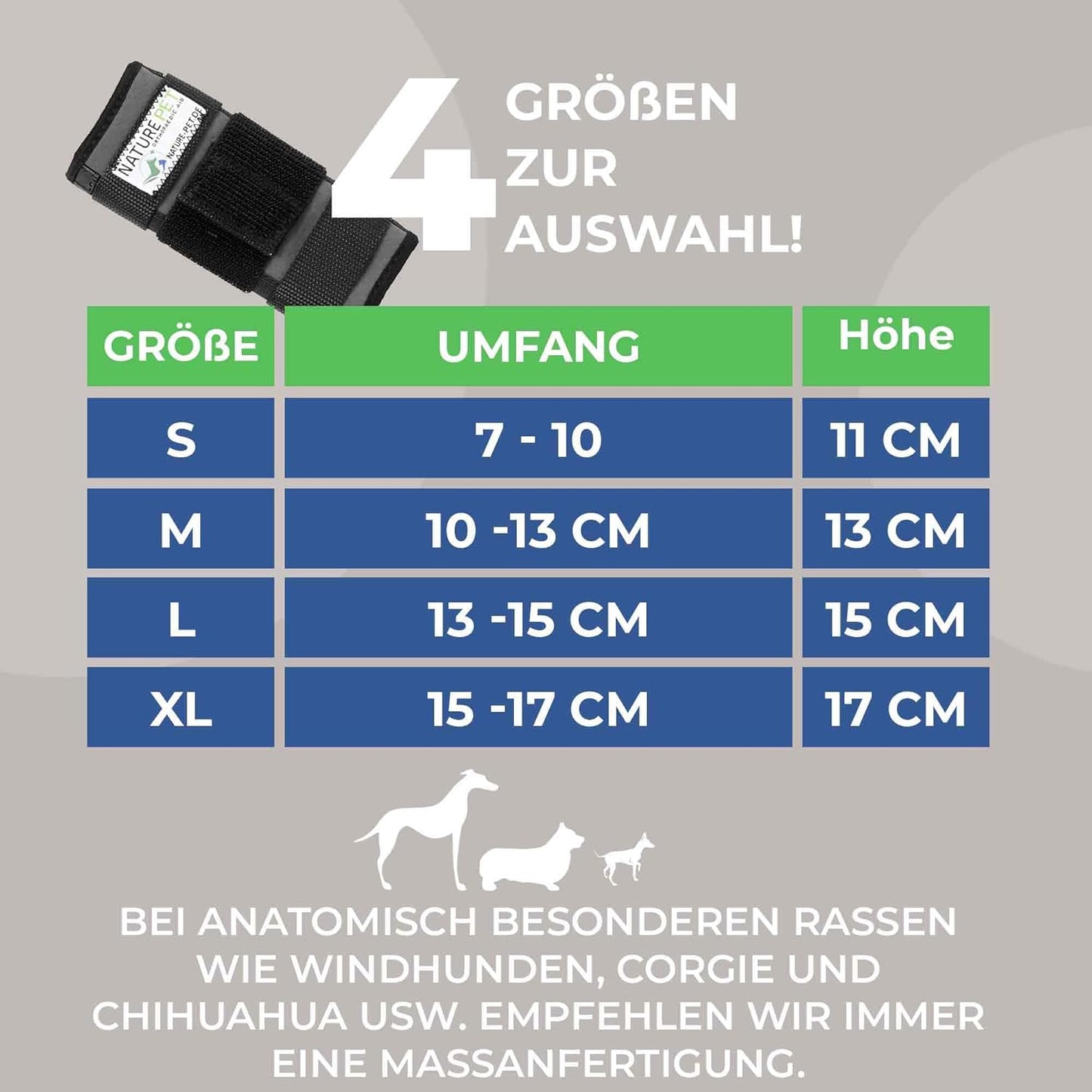 Medium Handgelenksbandage für Hunde