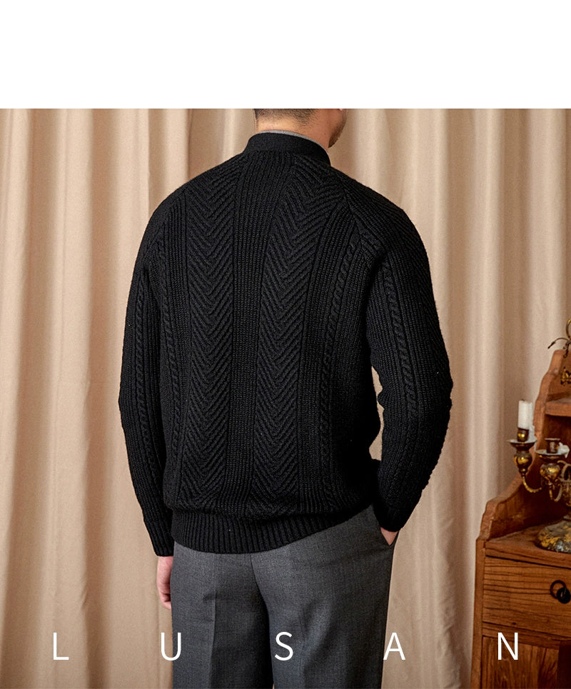 Heritage Vintage Wollcardigan V-Ausschnitt - Slim, Warm LXL