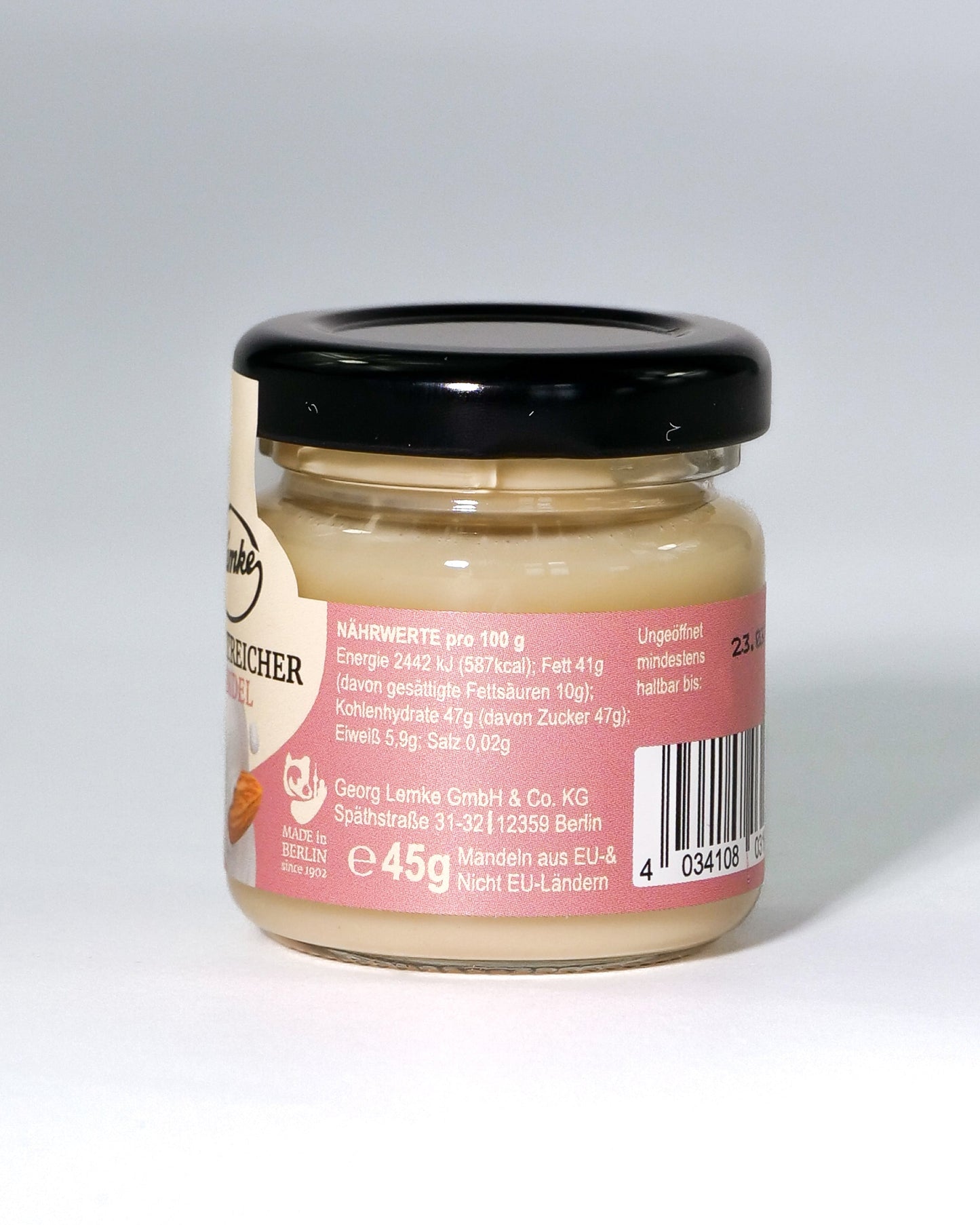 Cremă de migdale Lemke Little City Wanderer - Conținut 125 g Migdale 29,5%