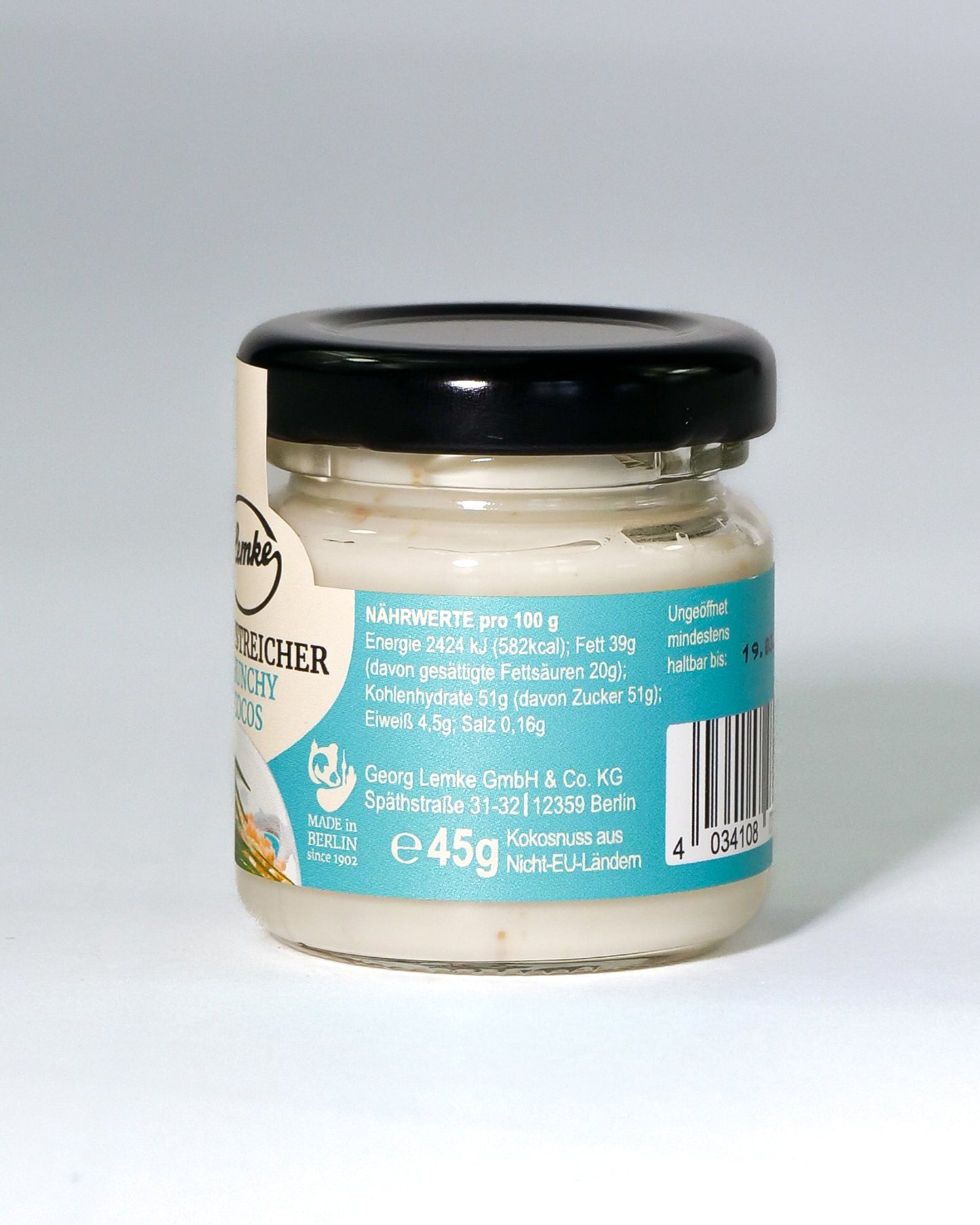 Lemke Little City Stroll Crunchy Coconut - 87% nucă de cocos, bucăți crocante de nucă de cocos