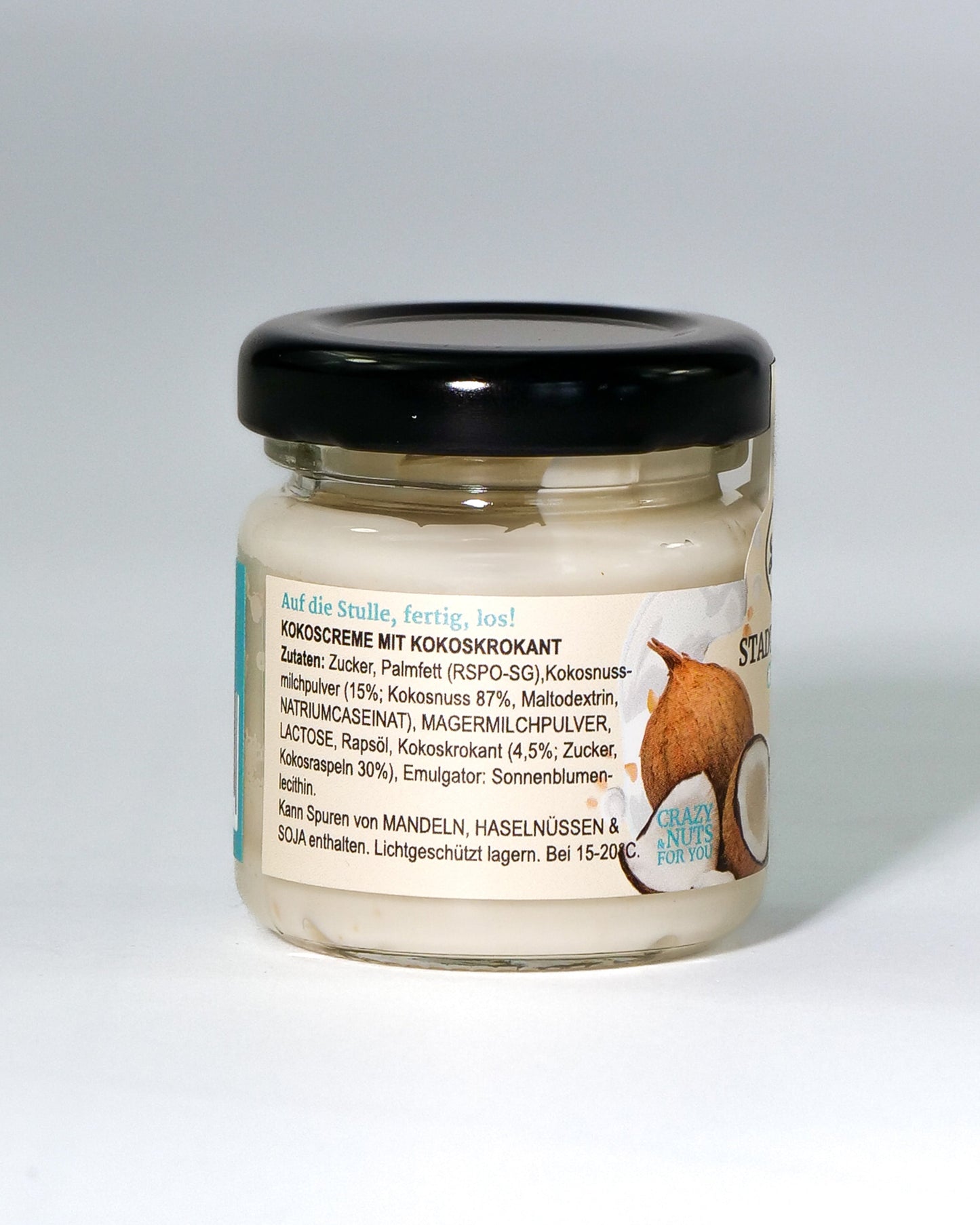 Lemke Little City Stroll Crunchy Coconut - 87% nucă de cocos, bucăți crocante de nucă de cocos