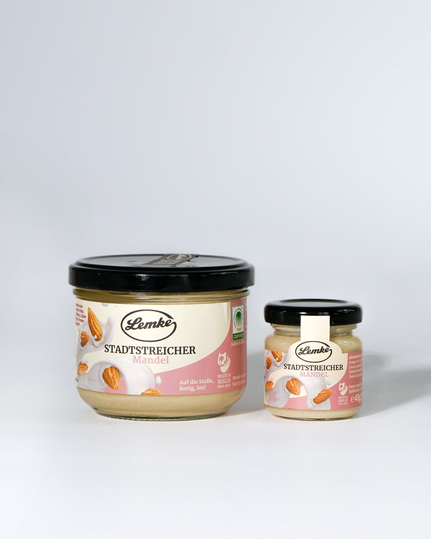 Cremă de migdale Lemke Little City Wanderer - Conținut 125 g Migdale 29,5%